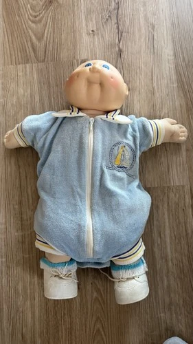 Vintage Cabbage Patch Baby Doll 25599 Original With Vintage Sears Sleeper Shoes