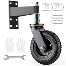 Heavy Duty Gate Wheel, 8 Inch Fence Gate Wheels for Wooden Gate and Metal Tube G