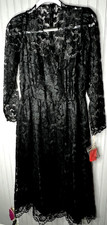 Платье VINTAGE Black Lace Dress Womens
