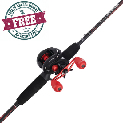 #ad Abu Garcia Black Max Baitcast Fishing Combo 6#x27;6quot; Medium Rod Right Left Handed $43.97