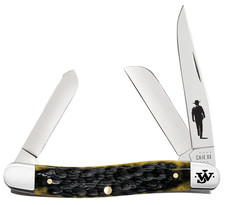 Case xx Knives John Wayne Stockman 10713 Olive Green Bone Pocket Knife Stainless