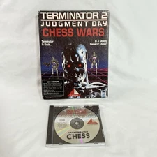 Vintage 1993 Terminator 2 Judgment Day - Chess Wars - Computer Game with Box