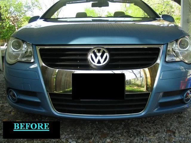 VW VOLKSWAGEN EOS 2007-2011 CROMO PARRILLA MOLDURA 2008 2009 2010 GARANTÍA 07 08 09 10 Foto 4 de 4