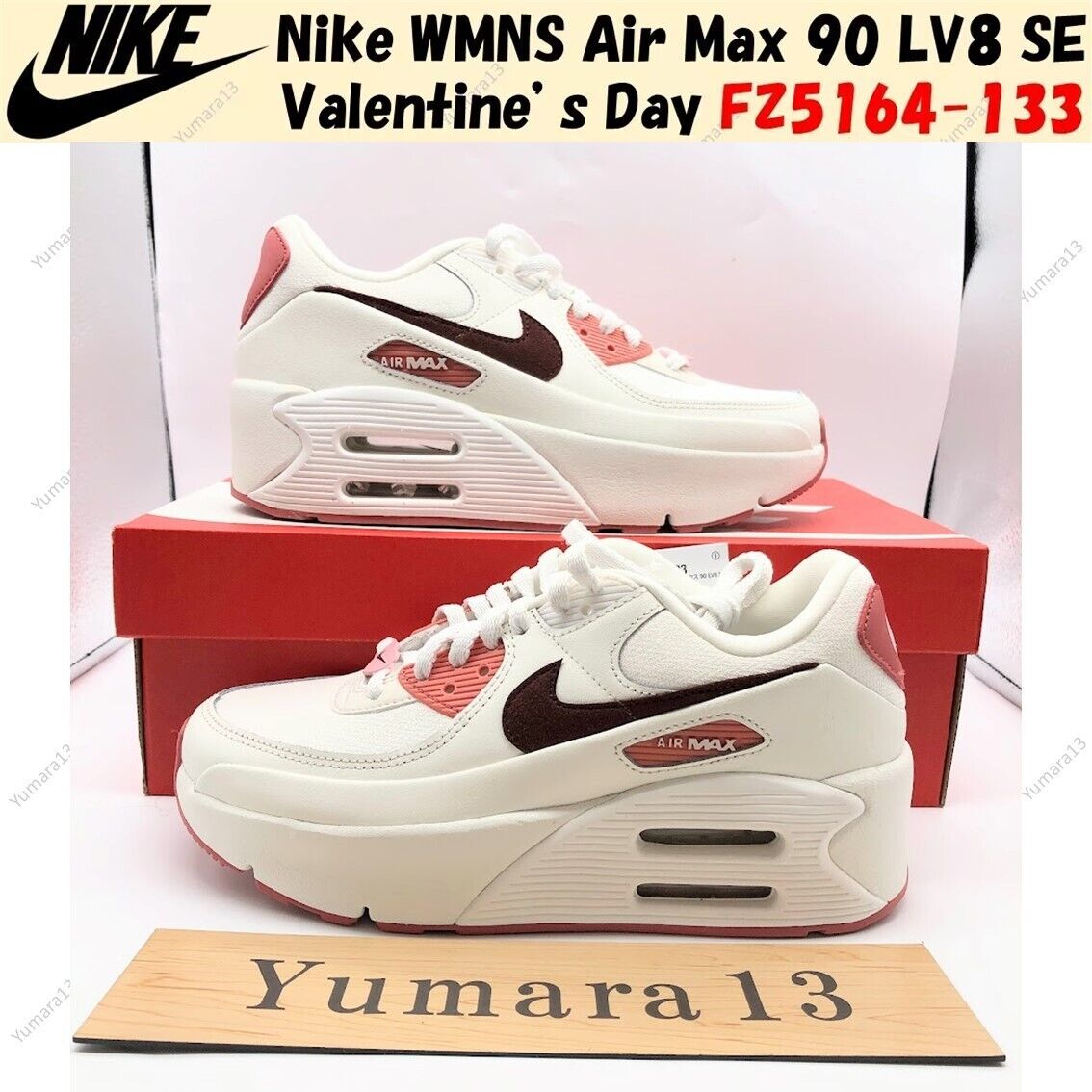 Nike WMNS Air Max 90 LV8 SE Valentine's Day FZ5164-133 Nike WMNS Air Max 90 LV8 SE Valentine's Day FZ5164-133