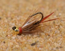 6 Flies -  Jigged Prince Nymph Jig Head Fly - Euro nymph - Hanak Hook