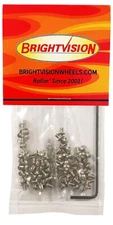 100 SHORT 1/8" LENGTH Silver 2-56 Hex-Drive Button-Head Screw-In Rivets