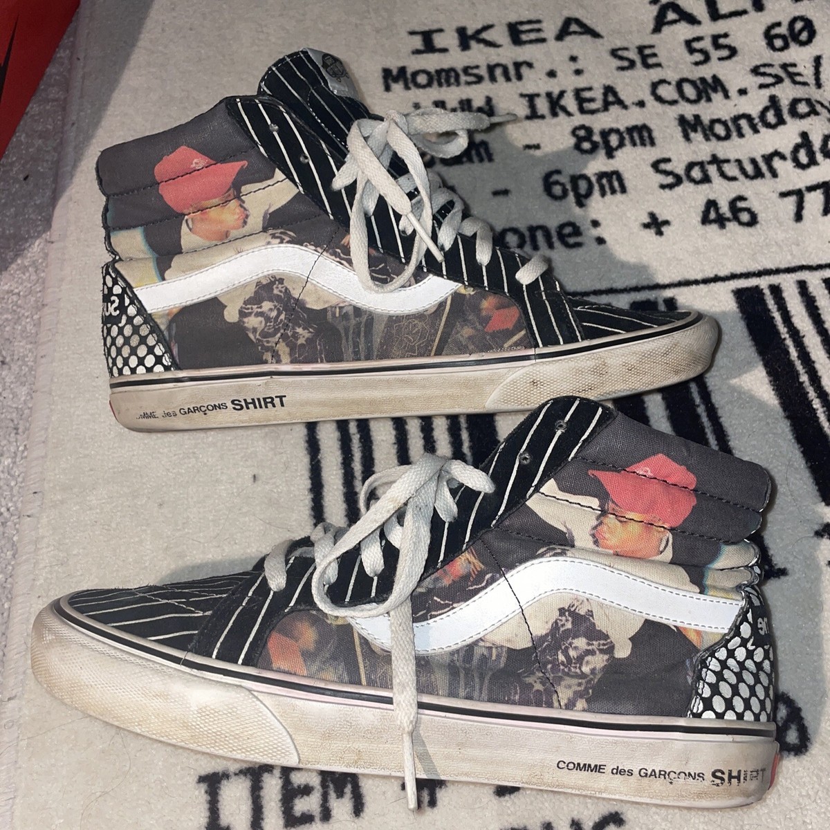comme des garcons vans sk8 hi