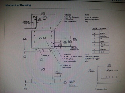 DOS (2) CONVERTIDORES VICOR +48VDC a +72V DC-DC -- VI-JNF-EZ -- nuevos y sin usar - Imagen 10 de 11