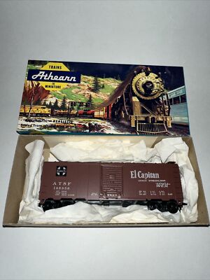 HO Scale Athearn 5013 40' Box Car ATSF 145356 Santa Fe El Capitan Model ...