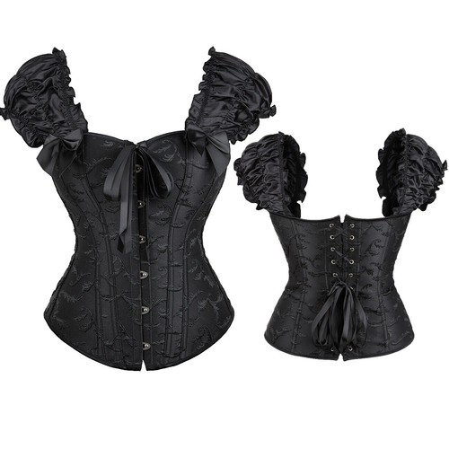 White Goth Gothic Angel Punk Corset Waist Cincher Style  display picture 3