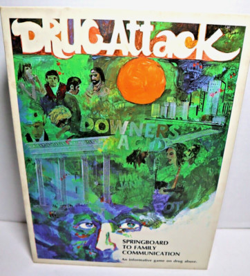 Vintage Dynamic Design Drug Attack Family Communication Game 1971 MIB Unplayed