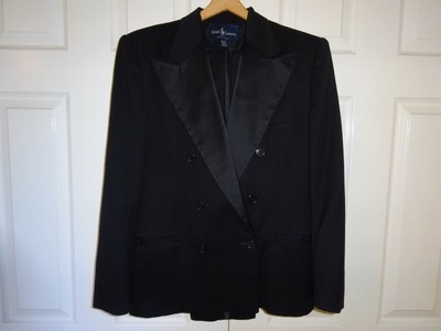 Polo Ralph Lauren Black Tux Tuxedo Suit Double Breasted Wool 2-piece | eBay