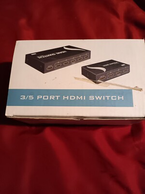 3 In 1 Out Selector Splitter 3 Port HDMI Switch  For HDTV TV BOX 1080P w/remote