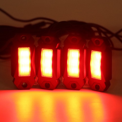 RGB LED Rock Lights Underbody Wireless APP Music Chasing Offroad ATV 12V 4 Pods - Picture 12 of 21