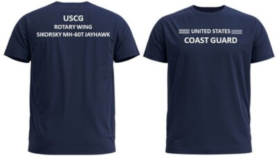 SIKORSKY MH-60T JAYHAWK *COAST GUARD*ROTARY*2-SIDED PERFORMANCE POLYESTER SHIRT