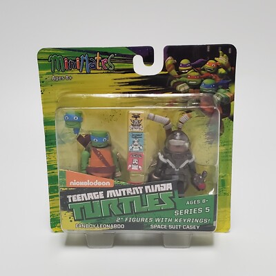  Teenage Mutant Ninja Turtles Minimates TRU Wave 5 Fanboy Leonardo & Space Casey