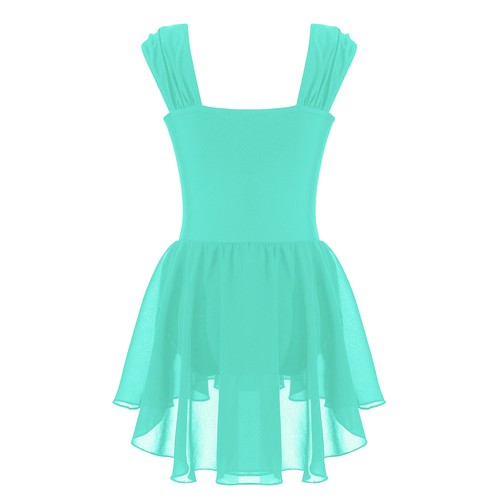 iiniim AU Kids Girls Leotard Dresses with Tutu Skirt Dance Dress Ballerina - Picture 35 of 35