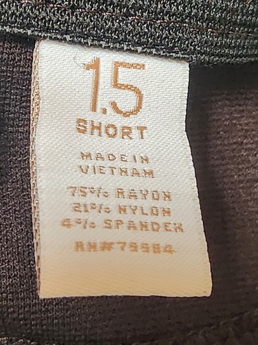 NEW Chicos Ultimate Fit Ponte Knit Pants Brown Stretch Waist Zip Sz 1.5 SHORT - Picture 4 of 9