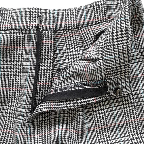 Loveriche Women's Houndstooth Plaid High Waisted Shorts Black Size L - Picture 6 of 13