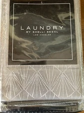 New Laundry By Shelli Segal Gray Euro Pillow Sham Mayfair 26 X 26 