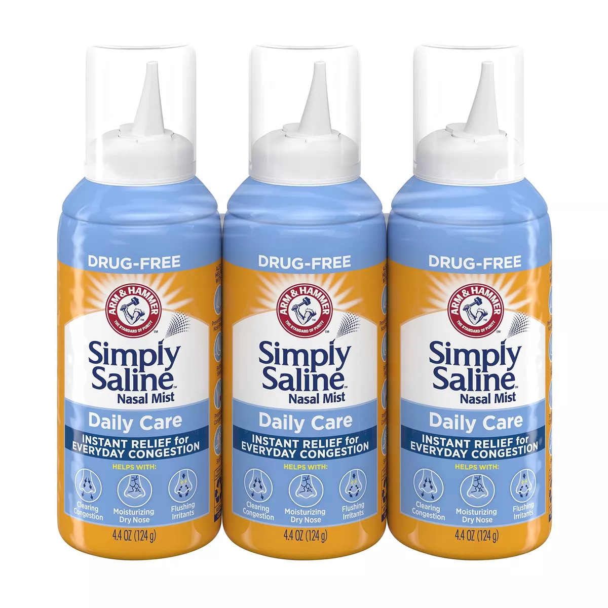 Arm Hammer Simply Saline Daily Care Nasal Mist 4.4oz Saline Nasal Spray