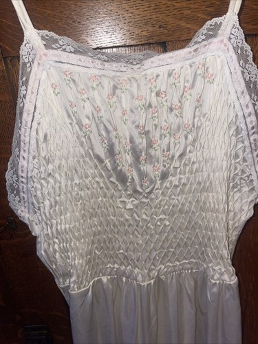 Vintage White Nylon Nightgown