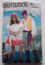 Adult Pirate costume pattern 6731 size 6 81 0 12 14 16 18 UNCUT