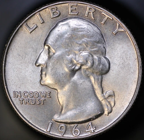 1964 D Washington Quarter Gem BU