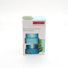 Clarins Hydra-Essentiel Partners Hydrate  Plump 1.7oz / 50ml SET  NEW IN BOX 