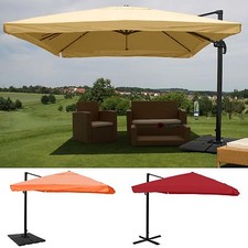 350 x 350 cm Sonnenschirm drehbar Gartenschirm Ampelschirm Gastronomie Schirm FL