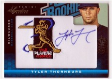 Tyler Thornburg 2012 Panini Signature Series AUTOGRAPH Patch Brewers Rc #d 35/99