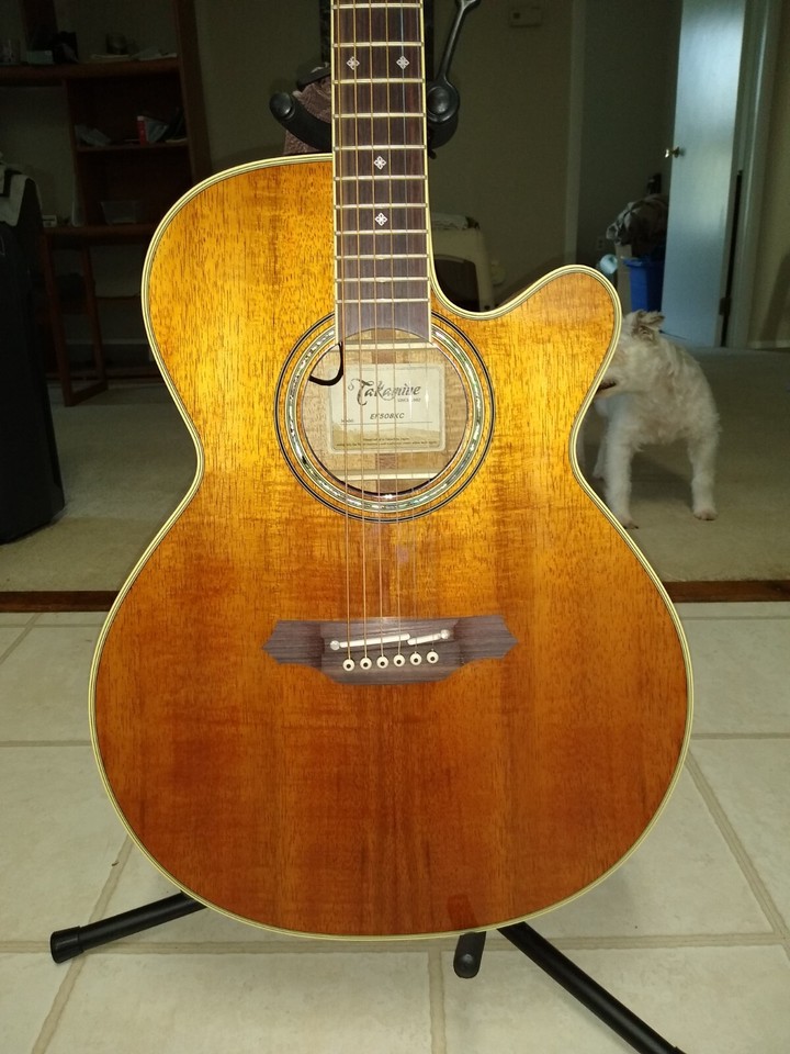 takamine EF508KC Koa acoustic electric guitar japan eBay
