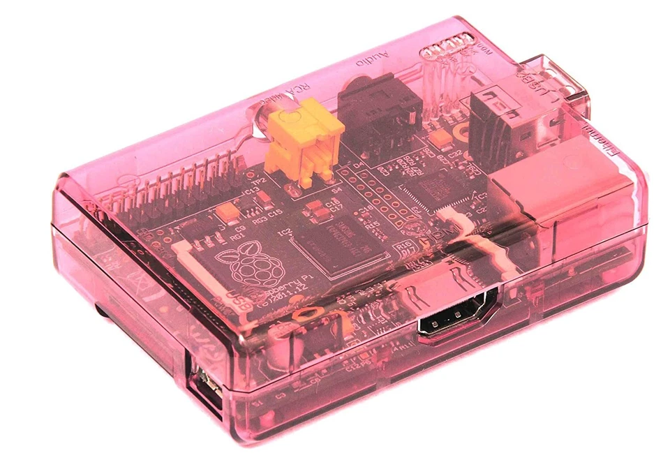 Raspberry Pi Model B Burgundy Case with GPIO Cut-Outs and Slots - Image 3 of 3