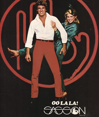 Vintage 1979 Sasson Red Jeans Original Print Ad OO LA LA! 20x27cm PEO1279