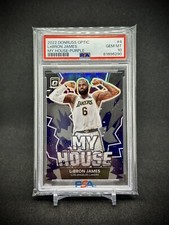 Lebron James 2022 Panini Optic My House Purple SP PSA 10 Los Angeles Lakers