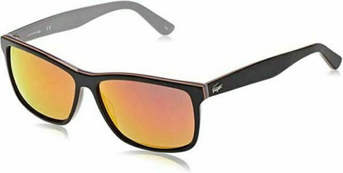 Lacoste Sunglasses L705S 003 Black-Grey Rectangle Men 57x13x140 - 第 1/8 張圖片