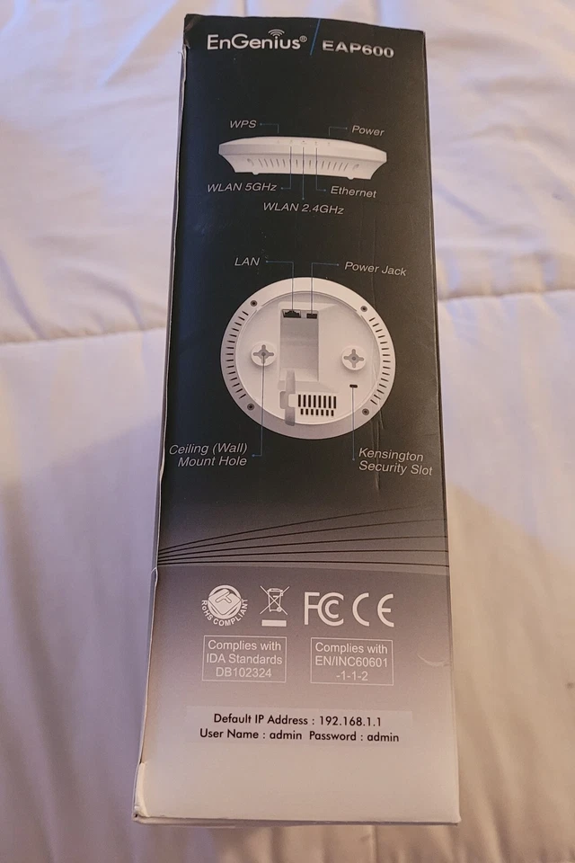 EnGenius EAP600 Dual-Band Ceiling Mount Indoor Wireless Access Point New Open - Image 4 of 4