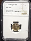 2026 $5 Gold Eagle NGC MS69 1/10 oz American Gold Eagle Bullion Coin