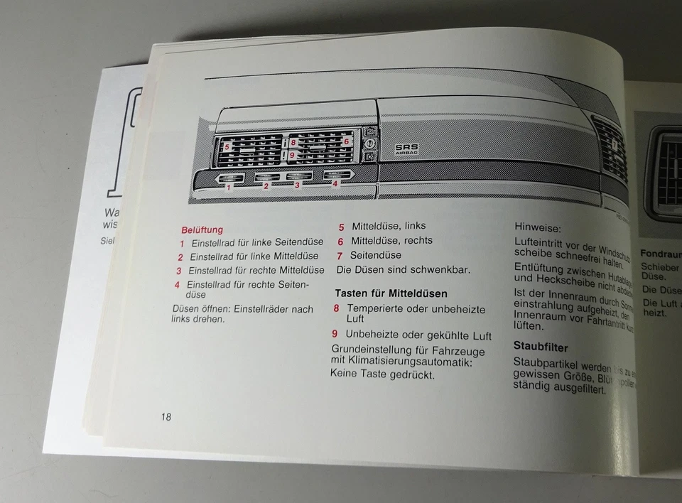Carpeta de a bordo + manual de instrucciones Mercedes-Benz C140 S 420, S 500, S 600 de 12/1993 Foto 3 de 4