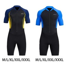 Mens Shorty Wetsuit 1.5mm Full Body Swimsuit Diving Suit for Scuba Diving