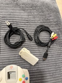 Sega Dreamcast White HKT-3020 with Cables, Controller, Tremor Pak - Tested Works