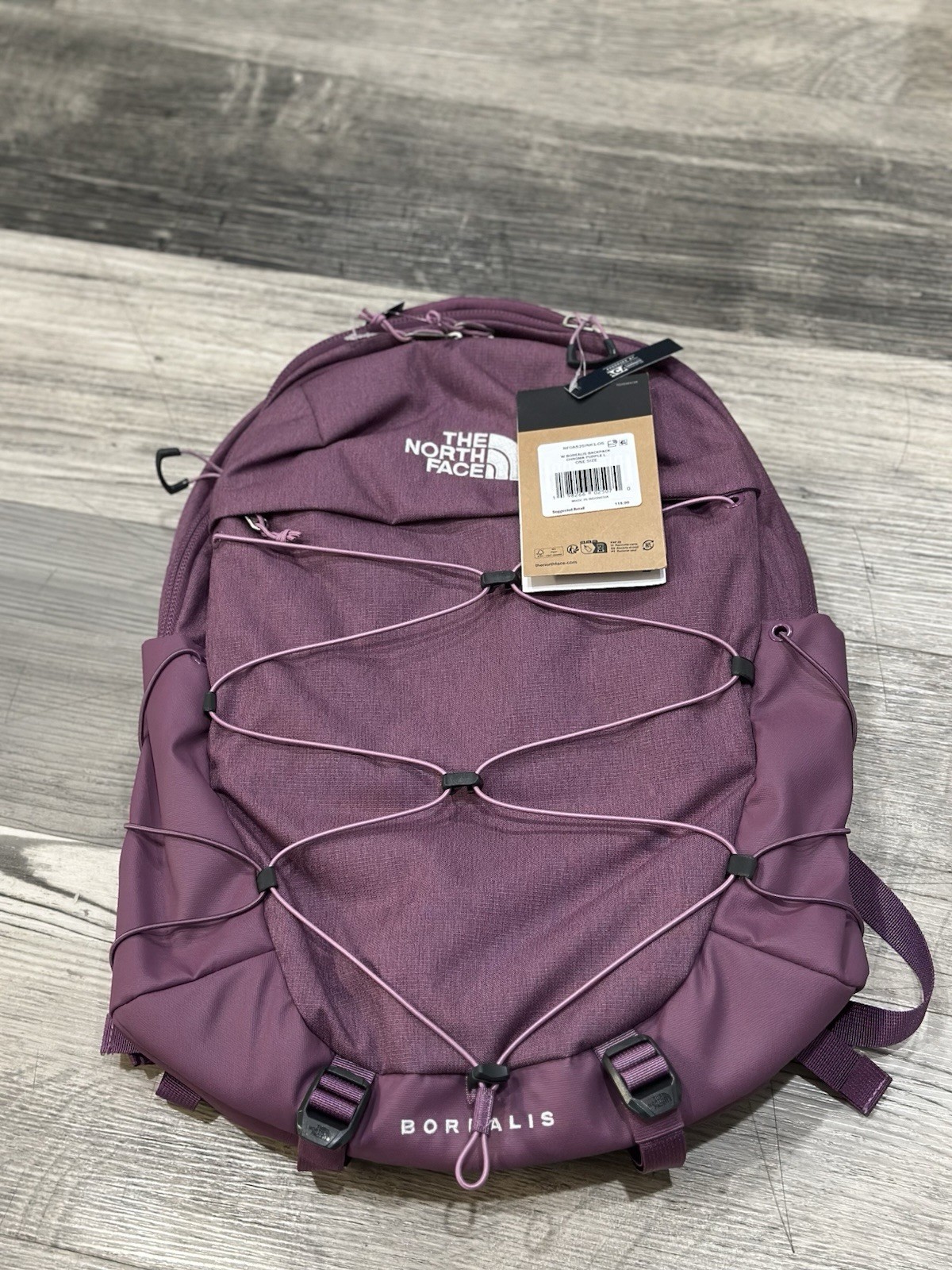 The North Face Women's 27L Borealis Backpack Chroma Purple /Hushed Lavender NEW image 2