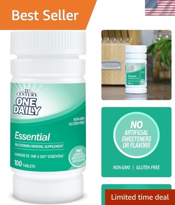 Complete Daily Nutritional Support - 100 Count Multivitamin Tablets for Adults