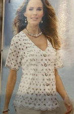 size medium Love Eyelet Top Blouse by Monroe and Main new