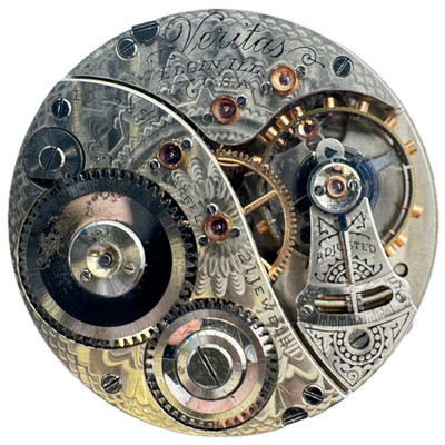 Antique 18s 1904 Elgin Veritas Railroad Class A Pocket Watch Movement 239 USA