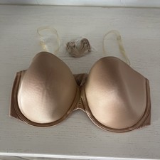 Victoria s Secret 34DD Push-Up Full Coverage Bra Multiway Straps Nude