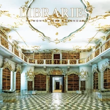 2026 Libraries Wall Calendar | 12” X 12” | Thick Paper | Home & Office Organizer
