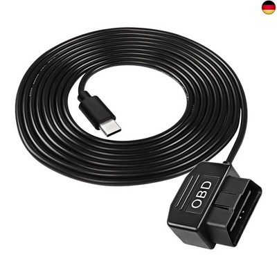 XMSJSIY OBD Stromkabel für Dash Kamera Typ C OBD2 Stromkabel Adapter Hardwire 