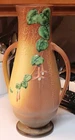 ROSEVILLE POTTERY FUSCHIA TWO HANDLED FLOOR VASE 905-18” BROWN GOLD AWESOME!!