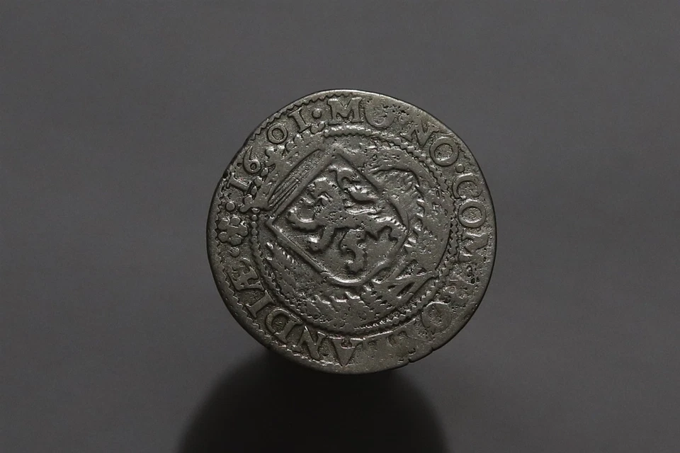 🧭 🇳🇱 PAYS-BAS HOLLANDE Roosschelling 1601 SCARCE SHARP DETAILS 4.83Gr... - Photo 3/3